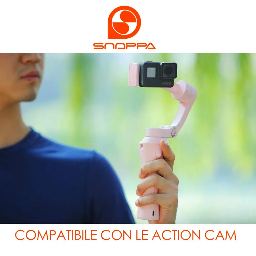 Snoppa Atom складной карманный размер затрудняетесь в выборе правильного размера 3 оси смартфон ручной шарнирный стабилизатор для камеры штатив для GoPro смартфонов, Беспроводной зарядки