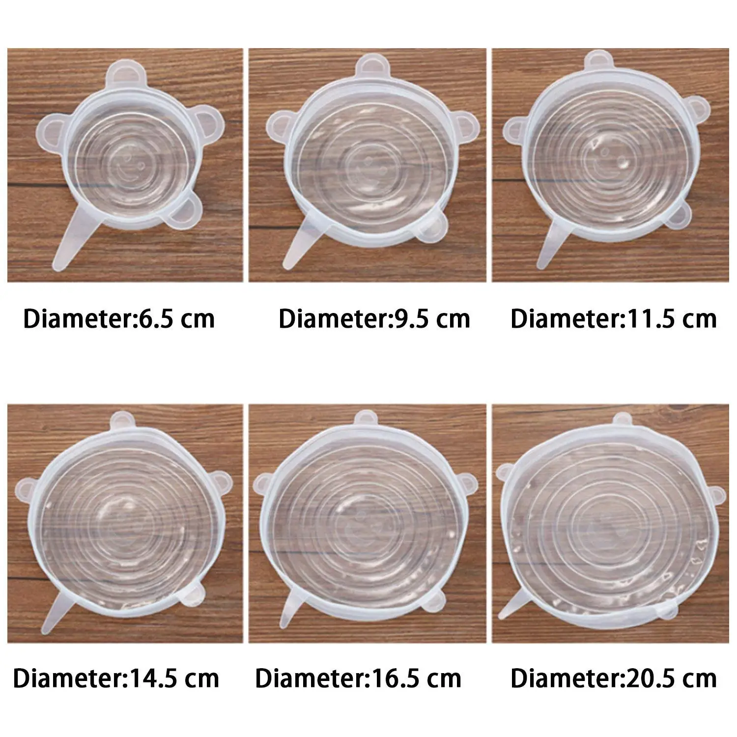 Силиконовые эластичные крышки для пищевых продуктов Cover-6pcs-Fit различных размеров и форм-чаша для обертывания пищевых продуктов-многоразовые-морозильная камера для микроволновой печи
