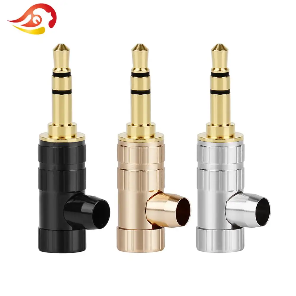 

QYFANG 3.5mm Stereo 3 Poles Audio Jack Earphone Male Plug HiFi Adapter Pin For NW-WM1Z/A Player Headphone Solder Wire Connector
