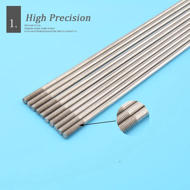 Соединительный стержень из нержавеющей стали 5 шт. M2/M3 * L150/200/250/300 мм с двойной