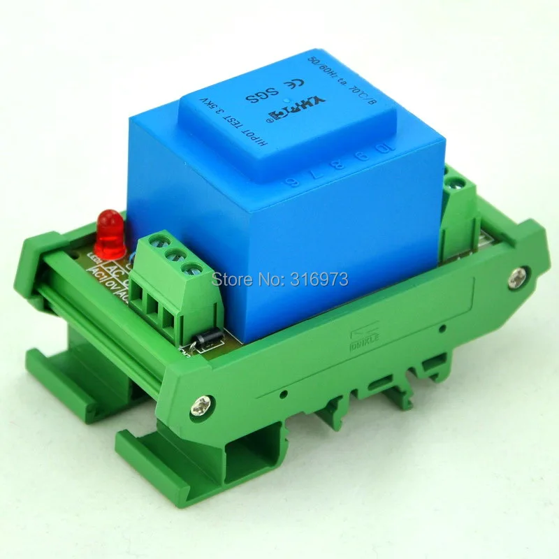 P 115VAC 24VAC 5VA DIN рейка крепление Мощность трансформатор модуль D 1005T/D AC24V|modulation