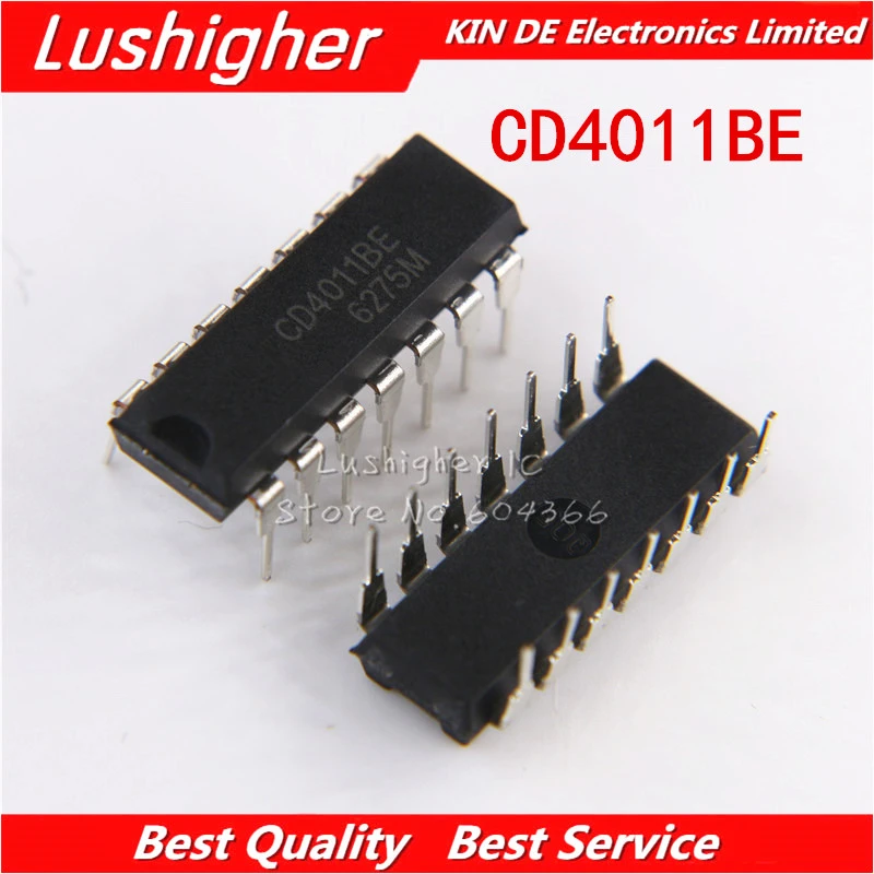 10 шт. CD4011BE DIP14 CD4011 DIP новый оригинальный IC|Интегральные схемы| |