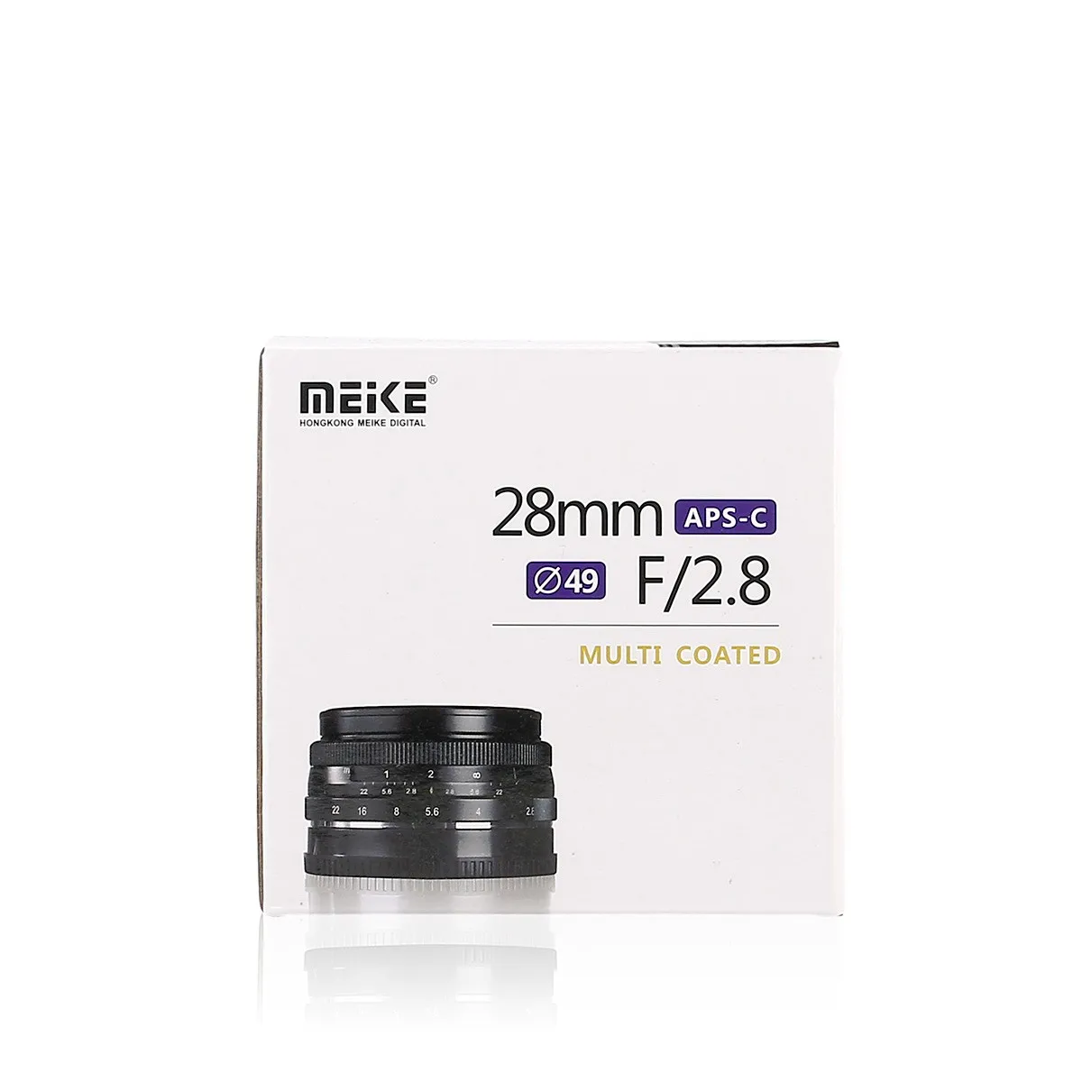 Meike MK 28mm объектив F2.8 с большой диафрагмой ручной фокусировки для Canon EF M EOS