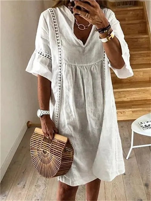 3 beach dress Богемное пляжное платье с принтом, хлопковый женский купальник, накидка, купальный костюм, пляжная одежда - Цвет: 3 beach dress