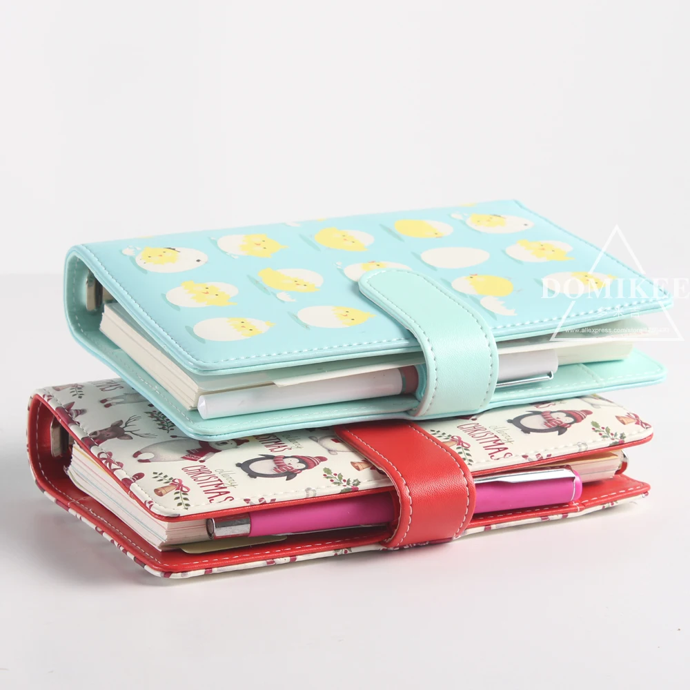 Новый милый кожаный блокнот на спирали с мультяшным рисунком бумажник для