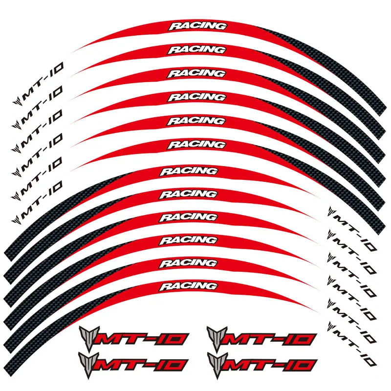 12 шт. светоотражающие полосы на колеса мотоцикла|Наклейки и стикеры| |