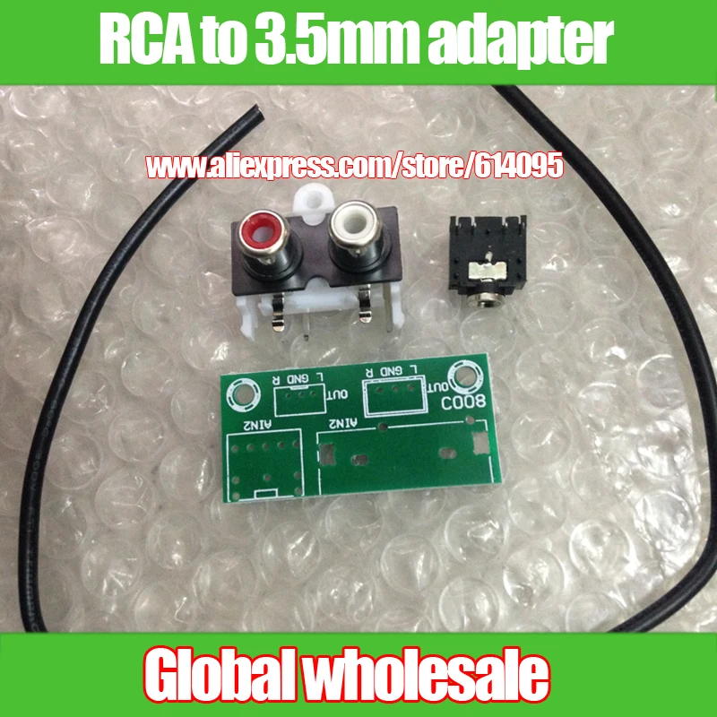 Плата адаптера аудиовхода в комплекте/адаптер RCA на монтажную плату интерфейса 3 5