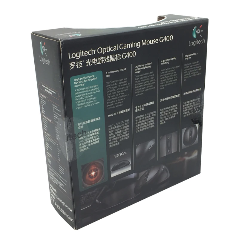 Проводная оптическая игровая мышь Logitech G400 профессиональная брендовая gmaing с