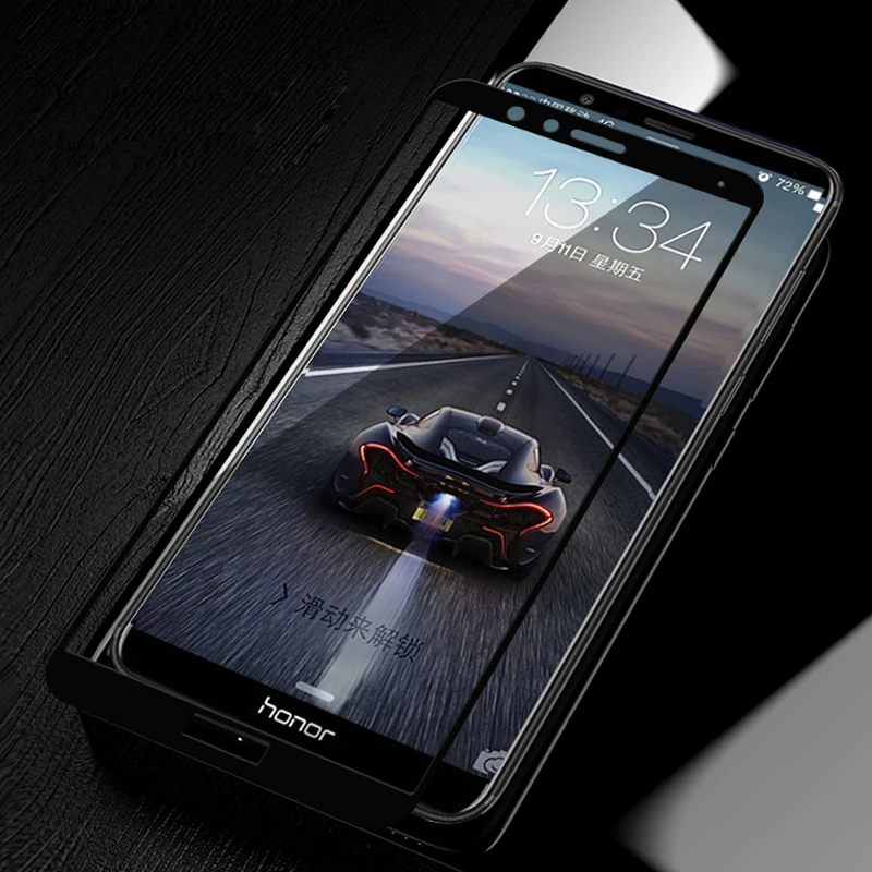 Закаленное стекло с полным покрытием для Huawei Honor 7X Защитное honor 8X|full cover|tempered glass