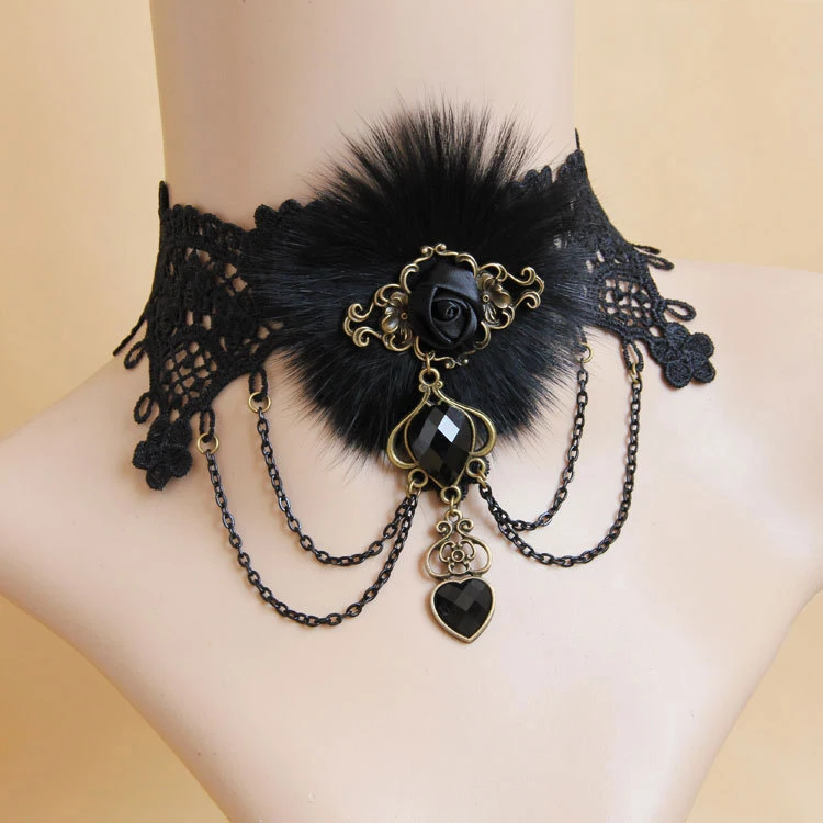 

MIARA.L dress ball party fashion necklace lace choker necklace women's short necklace collar fake collars for wholesale