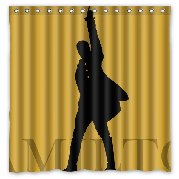 Гамильтон бродвейский мюзикл Водонепроницаемый ткань ванна Шторы с защитой от