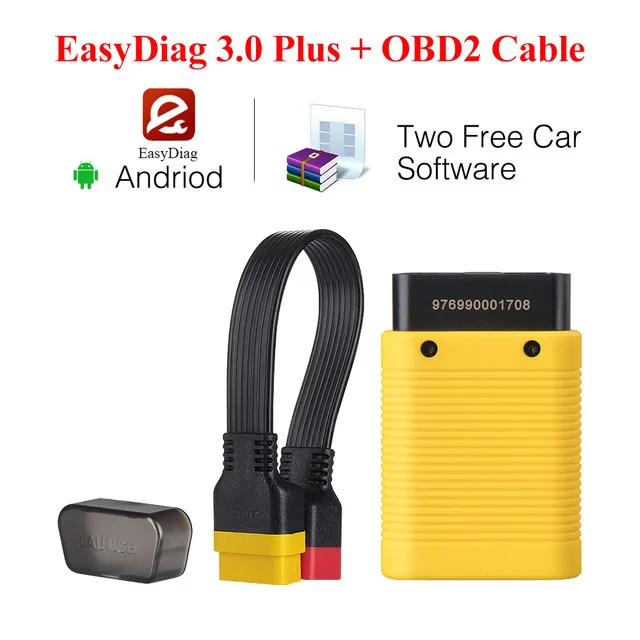 3.0 plus with cable EasyDiag 3,0 OBD2 диагностический инструмент Easydiag 3,0 plus для Android/IOS OBDII Bluetooth лучше, чем easydiag 2,0 - Цвет: 3.0 plus with cable