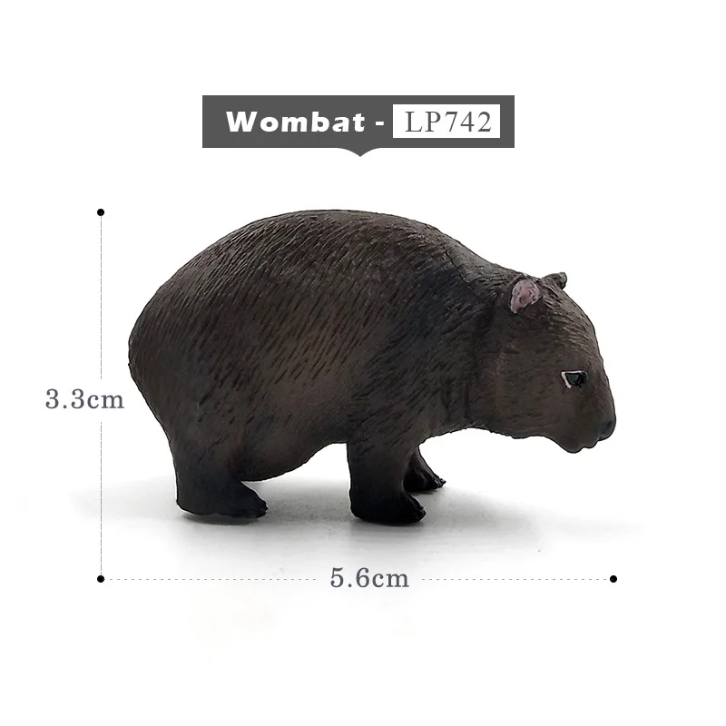 Wombat Имитация белки, слона, попугая, Wombat, фигурка животного, домашний декор, миниатюрное украшение для сада в виде Феи, аксессуары, фигурка - Цвет: Wombat