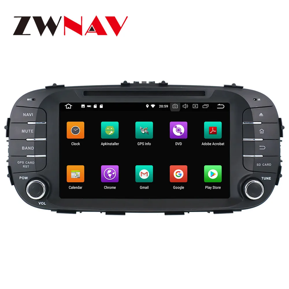2 Din Android 9,0 4+ 32G автомобильный DVD плеер gps навигации Для Киа соул головное устройство мультимедийная лента Регистраторы