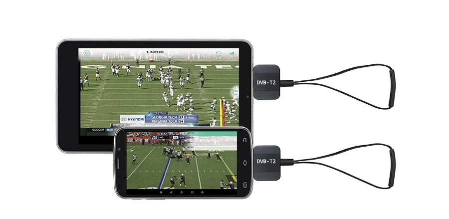 Микро USB DVB-T2 DVB-T ТВ-тюнер приемник цифровая ТВ-Палка для Android Phone Pad Watch DVB-T2/-T Live tv микро USB тюнер