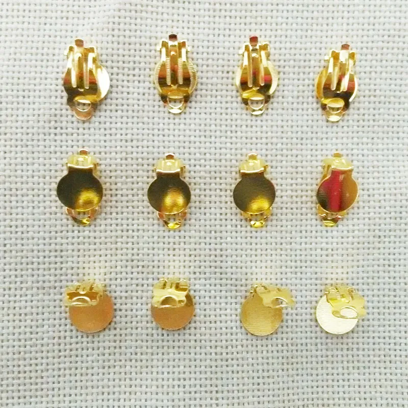 Ювелирное изделие клипсы серьги не нужны пирсинг основа подходит для кабошона