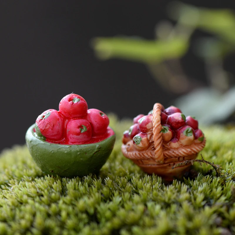 Искусственное яблоко миниатюрное сосновое дерево сказочный сад украшение для