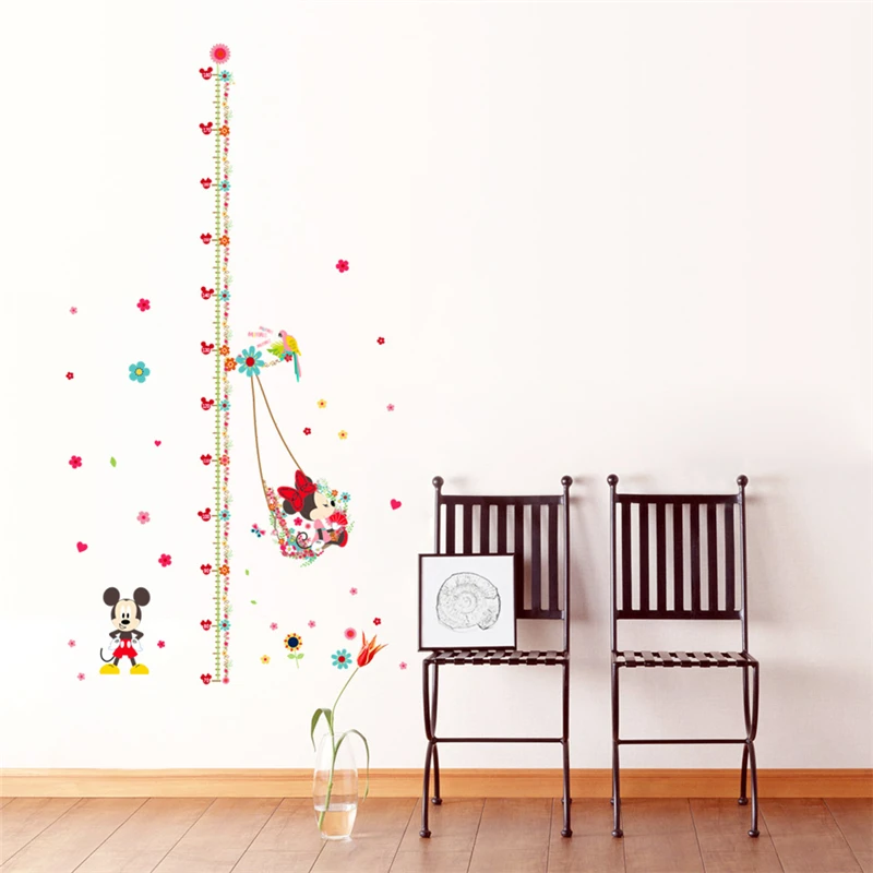 Наклейки на стену в детскую комнату с изображением Минни и Микки|sticker for kids room|wall