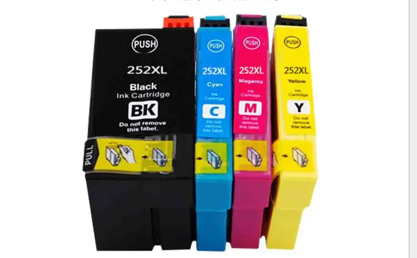 Для Epson T252XL струйный картридж рабочей силы WF 3620 / 3640 7110 7610 7620 все в одном|powder powder|powder