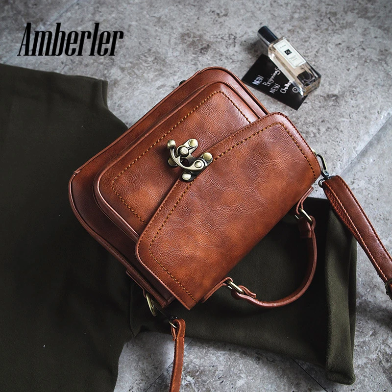 Женская сумка на плечо Amberler маленькие Сумки из искусственной кожи известные