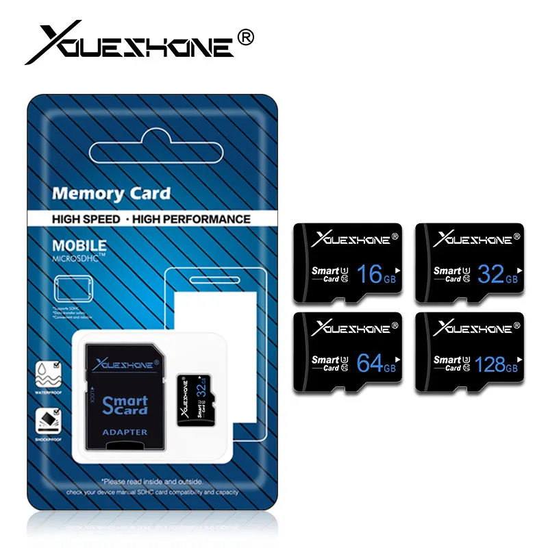 Высокоскоростная карта памяти micro sd, 4 ГБ, 8 ГБ, 16 ГБ, 32 ГБ, 64 ГБ, 128 ГБ, класс 10, tf карта, флеш-накопитель, Microsd, sd-карта с подарочным адаптером