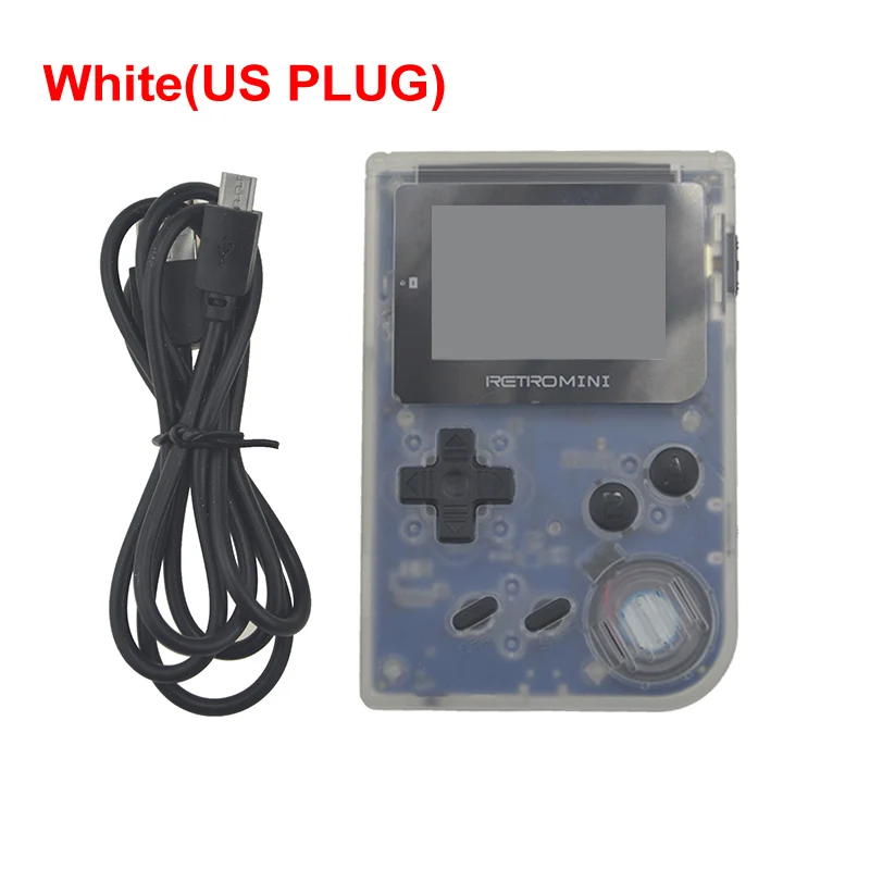 No TF Card White US Мини игровая консоль ретро портативные игровые плееры 32 бит портативные встроенные 968 классические игры для детского подарка - Цвет: No TF Card White US