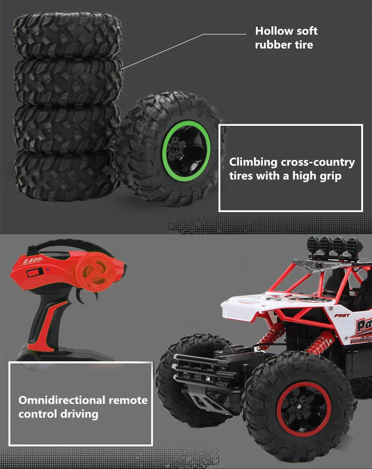 1/12 Радиоуправляемая машина 4WD холм альпинист 4X4 Двойной Мотор привод Bigfoot автомобили зарядка пульт дистанционного управления Внедорожник OYS модель игрушка для мальчиков