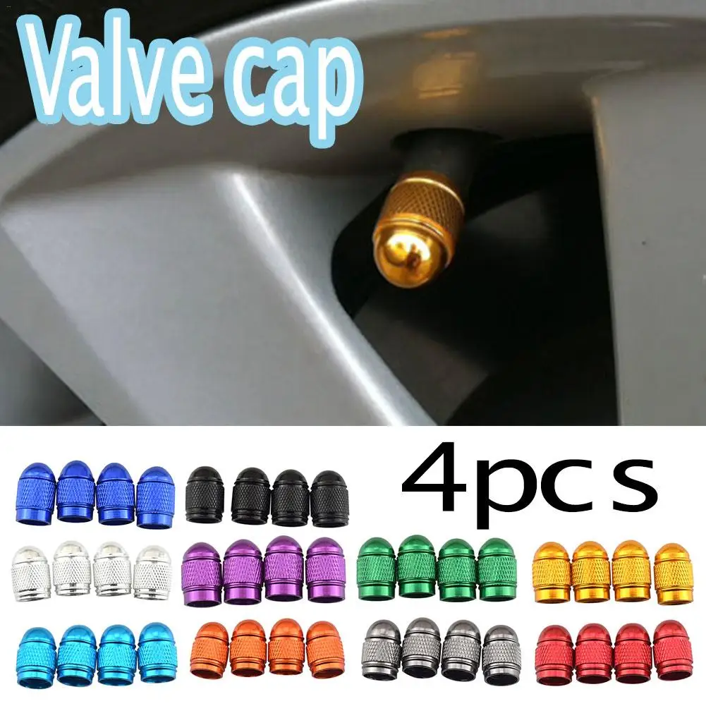 Крышка клапана автомобильной шины 4 шт. алюминиевая стандартная крышка колеса