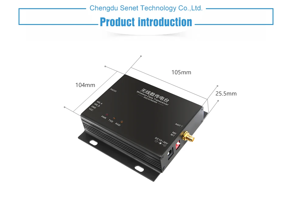 LoRa SX1278 433 мгц дальность 5 Вт E32-DTU-433L37 приемопередатчик 37dBm 20 км RS232 RS485 wifi последовательный порт передачи данных