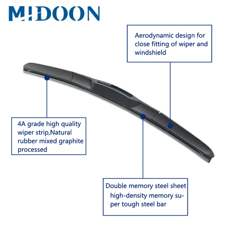 MIDOON лобовое стекло гибридные щетки стеклоочистителя для Honda CR-V ( CRV ) Fit Hook Arms