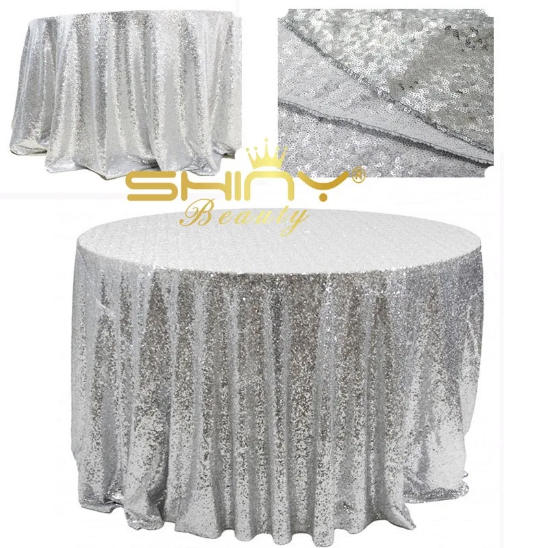 ShinyBeauty скатерти с пайетками ткань цвета слоновой кости 96 вкл круглая скатерть, вечерние блестящие сетчатые скатерти с пайетками ткань мерцающий стол Linens-x9416