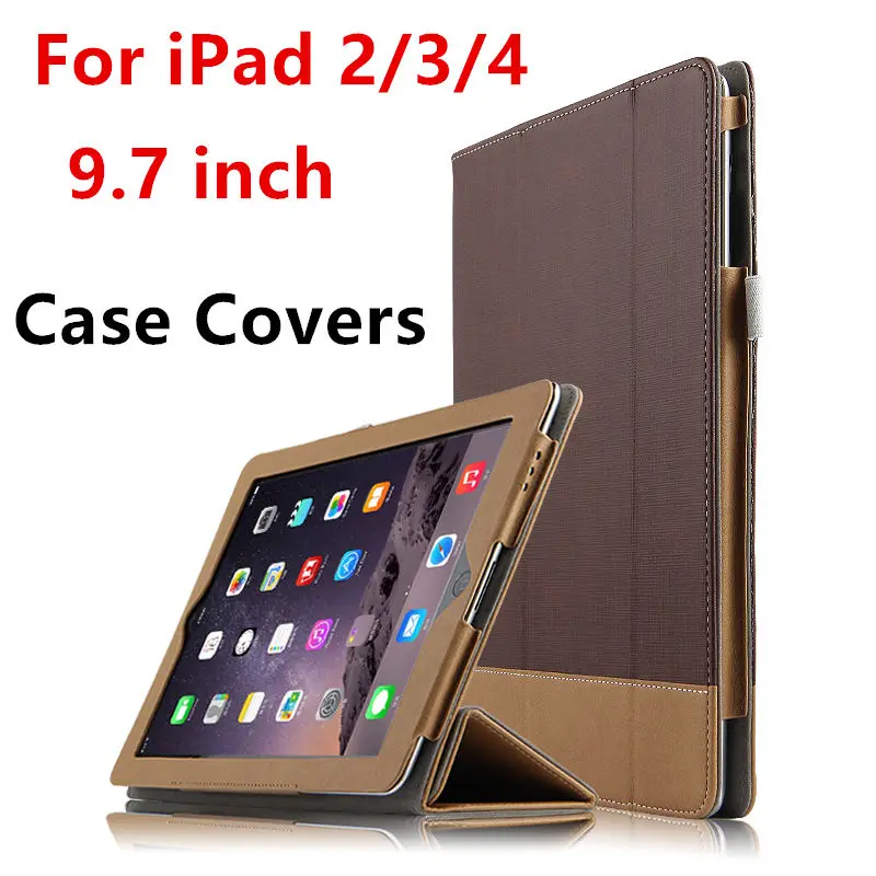 

Case For Apple iPad 4 iPad3 iPad2 Protective Smart cover Leather PU Protector Tablet For iPad2/3/4 Sleeve Covers 9.7 inch cases