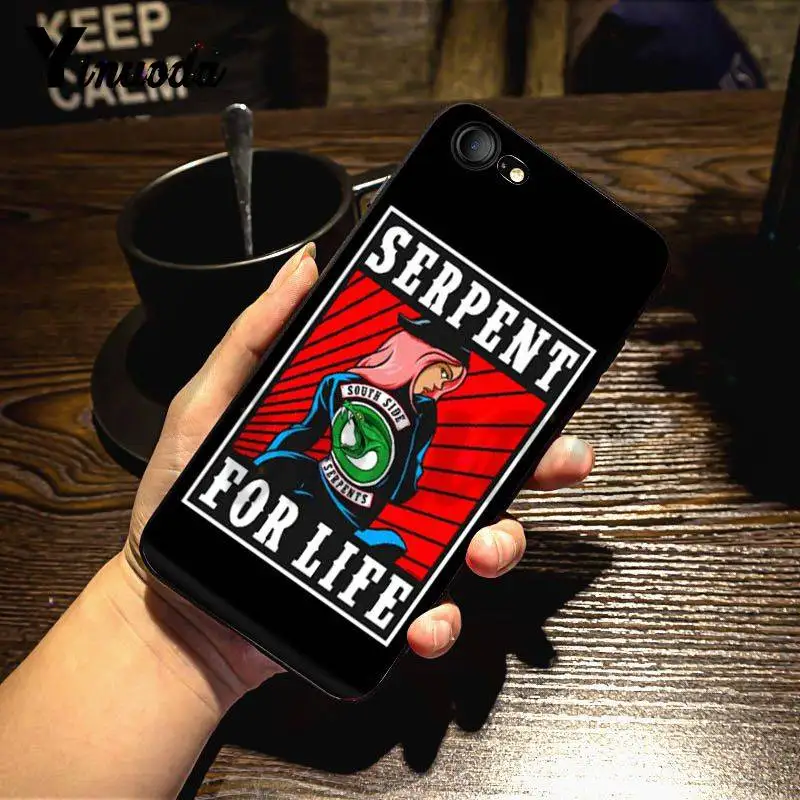Yinuoda American TV Riverdale South Side Serpents стильный и элегантный чехол для телефона iPhone 7 6X8 6s Plus 5