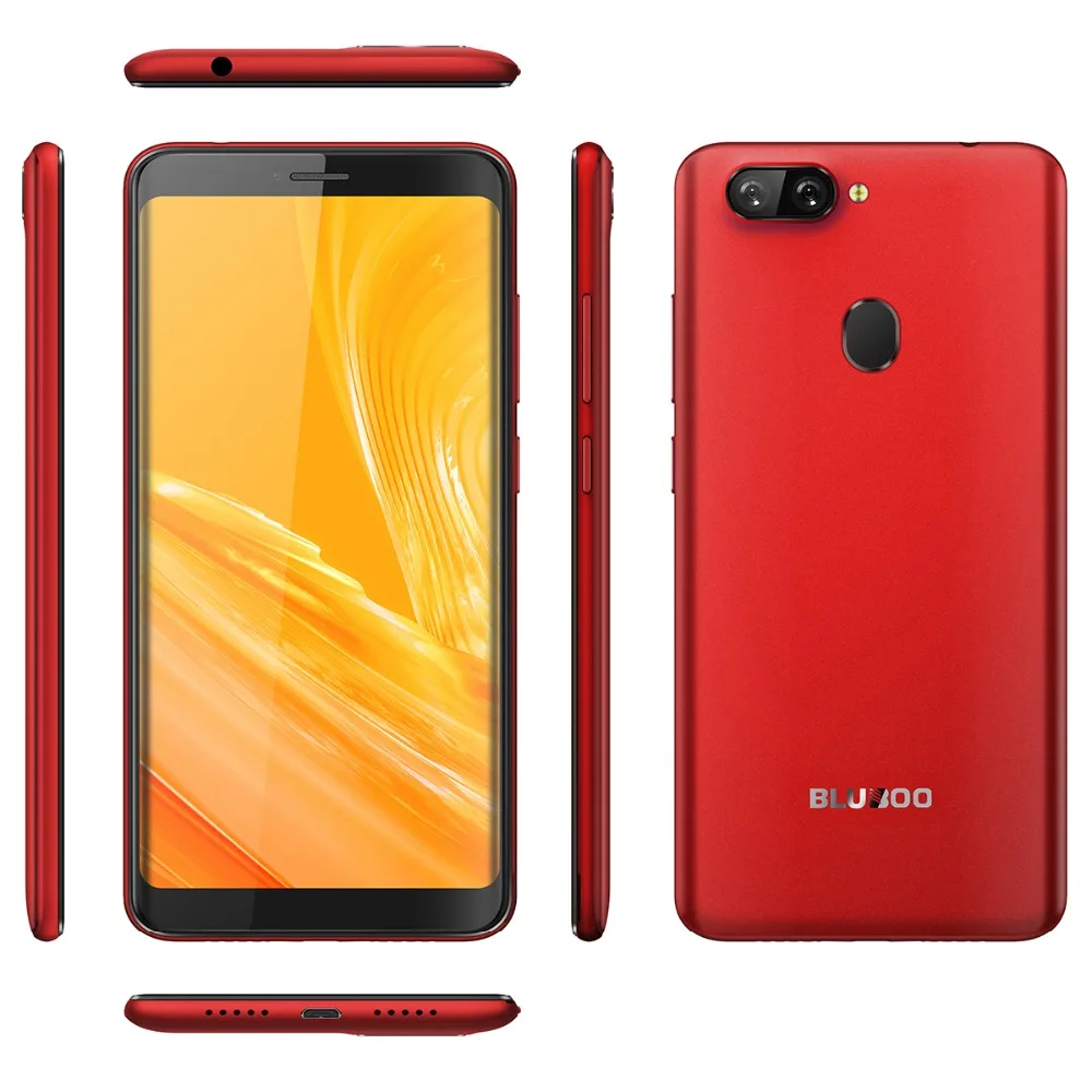 Bluboo D6 pro 4G LTE Android 8 1 5 дюймов MTK6739V четырехъядерный ГГц сканер отпечатка пальца 2 Гб