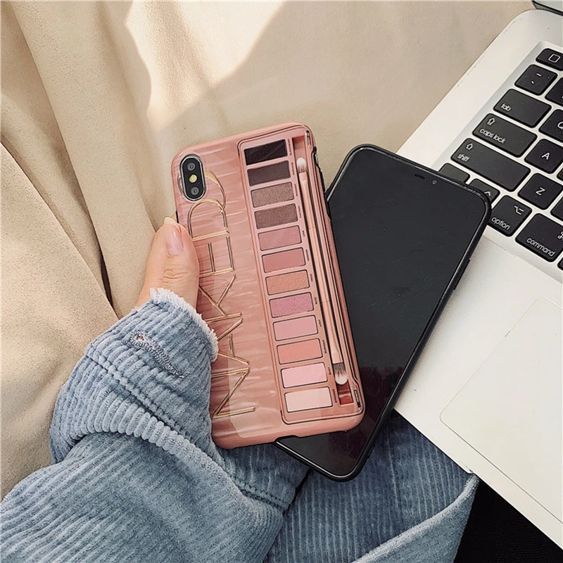 Модный чехол для мобильного телефона с тенями глаз iPhone x силиконовый женский