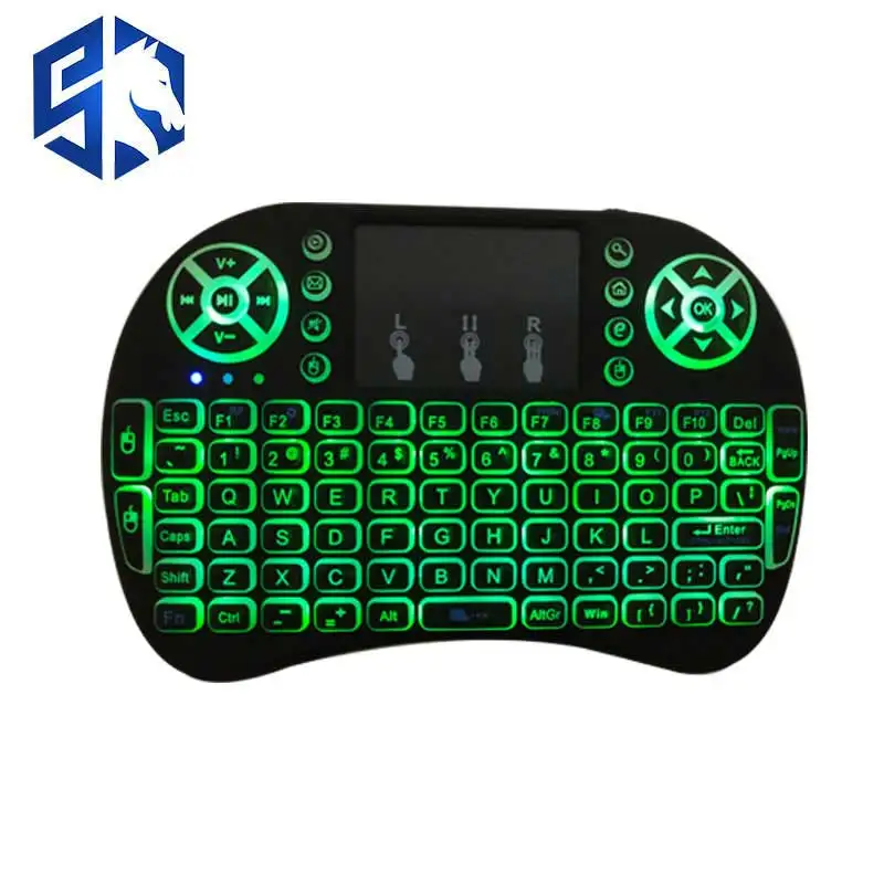 3 Color Set TV Box Backlight Mini i8 2.4GHz Wireless Keyboard Multi-Language Version Air Mouse Touchpad For Smart Android BOX |