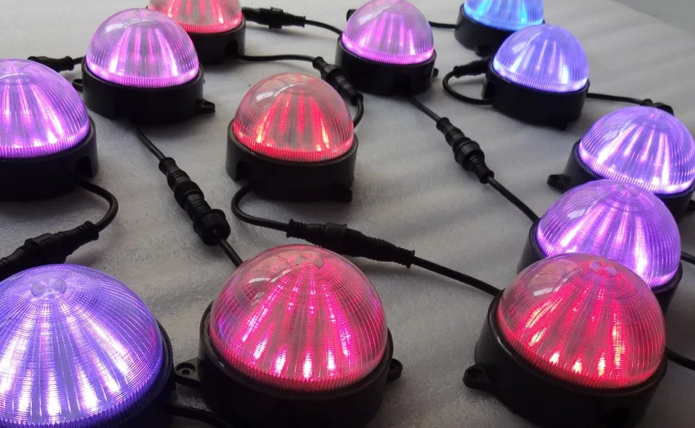 DC24V WS2811 круглый модуль пикселей 12 шт. 5050 SMD rgb led внутри 2 88 Вт IP68 Диаметр 100 мм Крышка