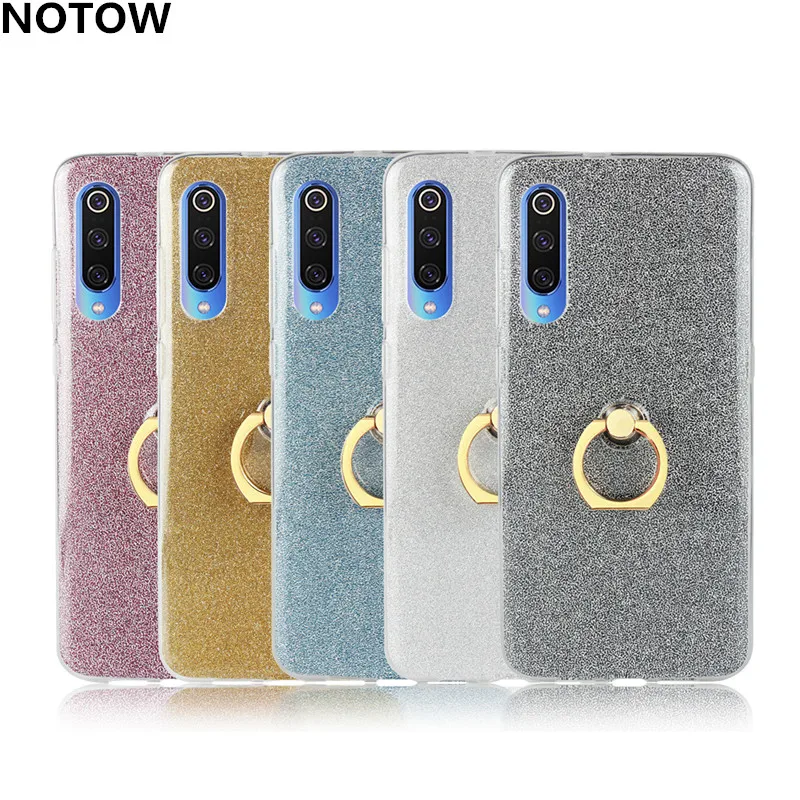 Мягкий блестящий чехол для телефона NOTOW flash задняя сторона из ТПУ с подставкой Xiaomi