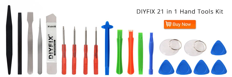 DIYFIX 22 в 1 набор ручных инструментов для открывания экрана, Набор отверток для iPhone 7, iPad, samsung, набор инструментов для ремонта телефона