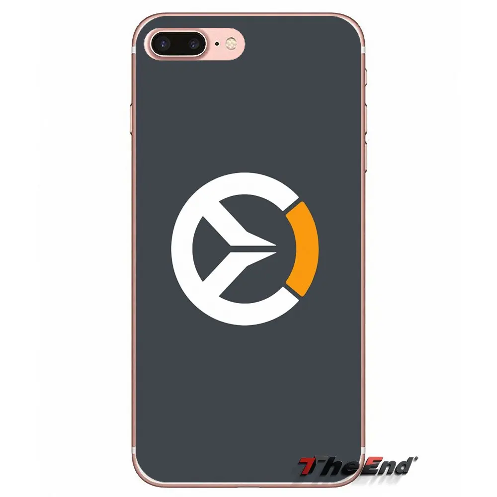 OW логотип Overwatch игра для iPhone X 4 4S 5 5S 5C SE 6 6S 7 8 Plus Samsung Galaxy J1 J3 J5 J7 A3 A5 2016 2017 силиконовый
