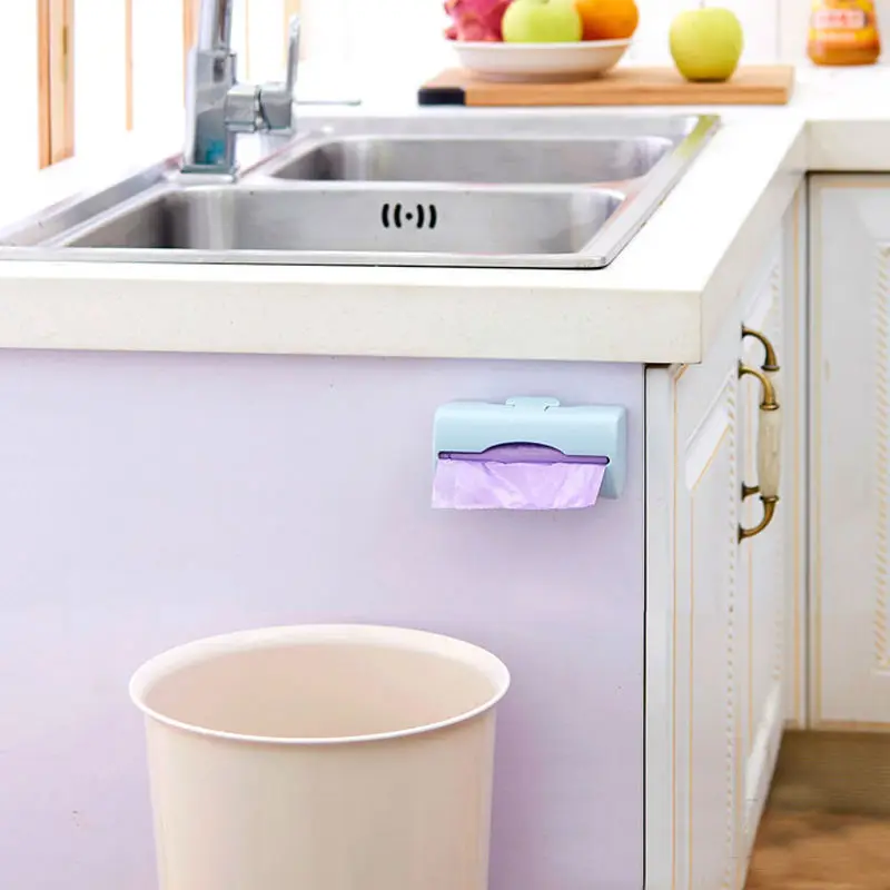 FHEAL Colorful Wall-mounted Garbage Bag Storage Box Container Multi-purpose Kitchen bathroom Organization Plastic Tray | Дом и сад