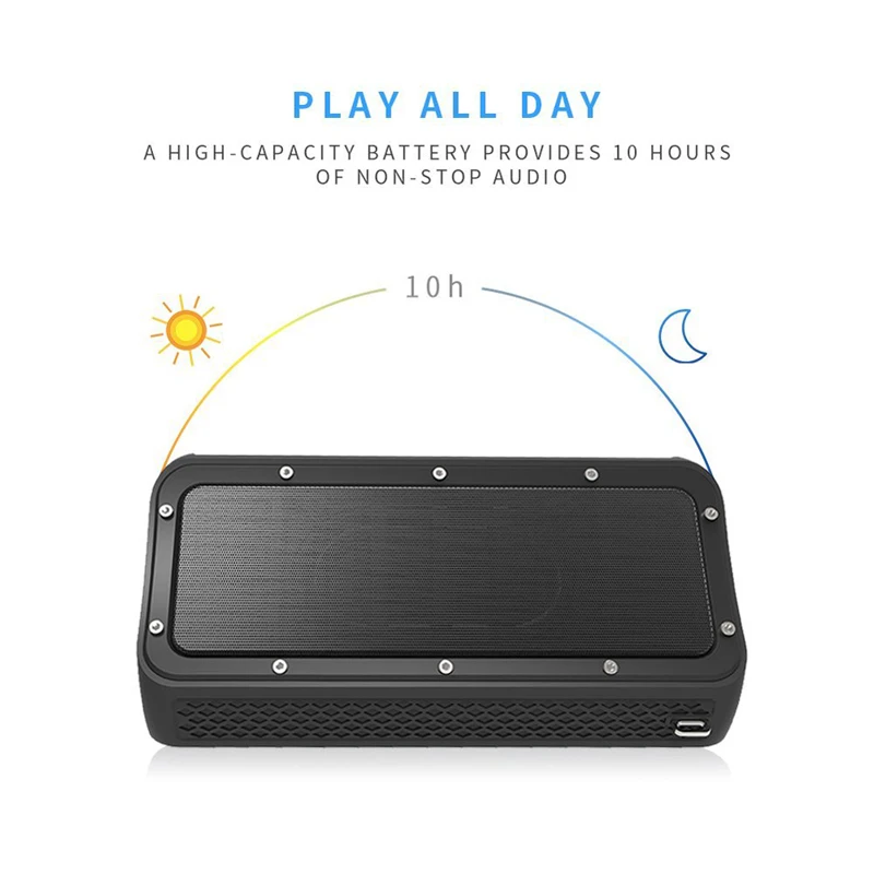 Portable TWS Bluetooth Speaker Power Bank Super Bass Stereo Audio Music High Power 4600mAh 20W 3D Surround Music For PC Game TV
