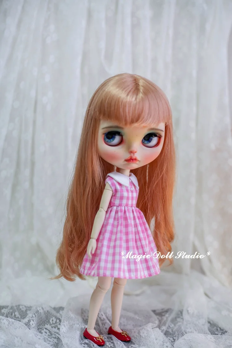 [MG688] Новинка года Neoblythe куклы наряды# черный жилет в сетку платье для Neoblythe Azone OB24 куклы в розницу