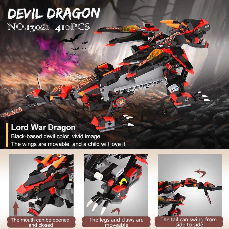 Yeshin 13018 13019 13021 13022 The Thunder Dragon Storm Lord War Kungfu Set Building Blocks Bricks Kid Toys | Игрушки и хобби
