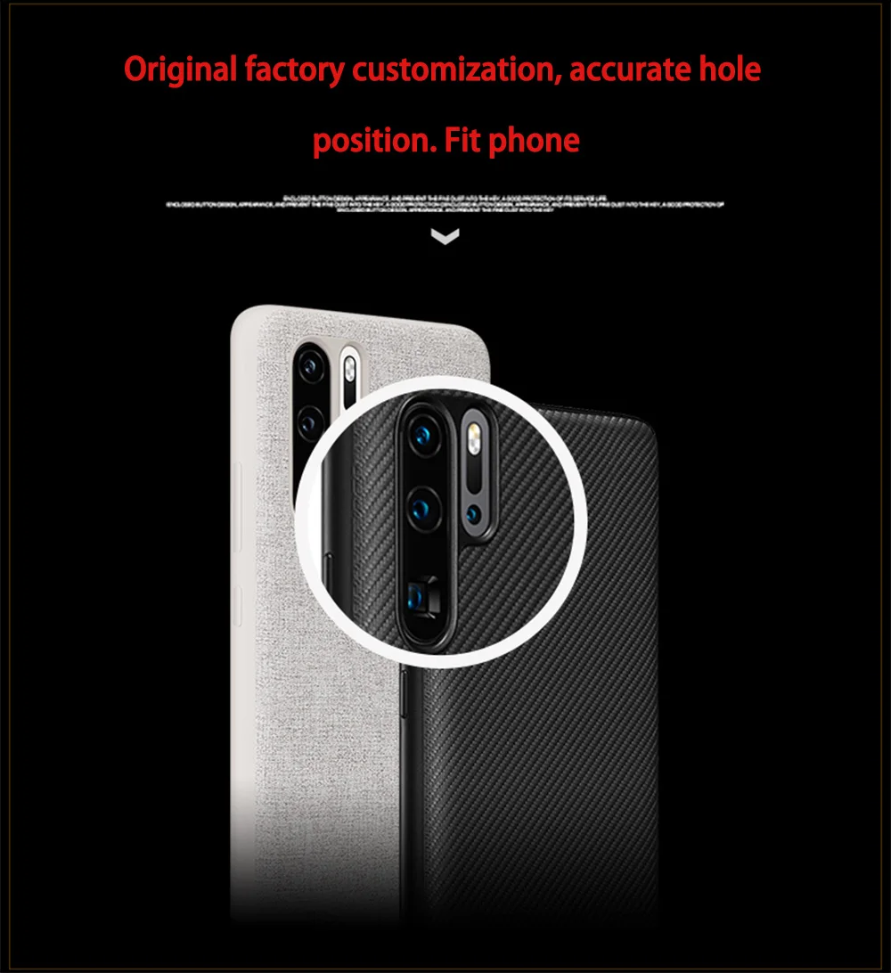 Huawei Официальная кожа телефон Защитный чехол из ПУ для задней крышки совместное дизайн с Leica для P30/P30 Pro