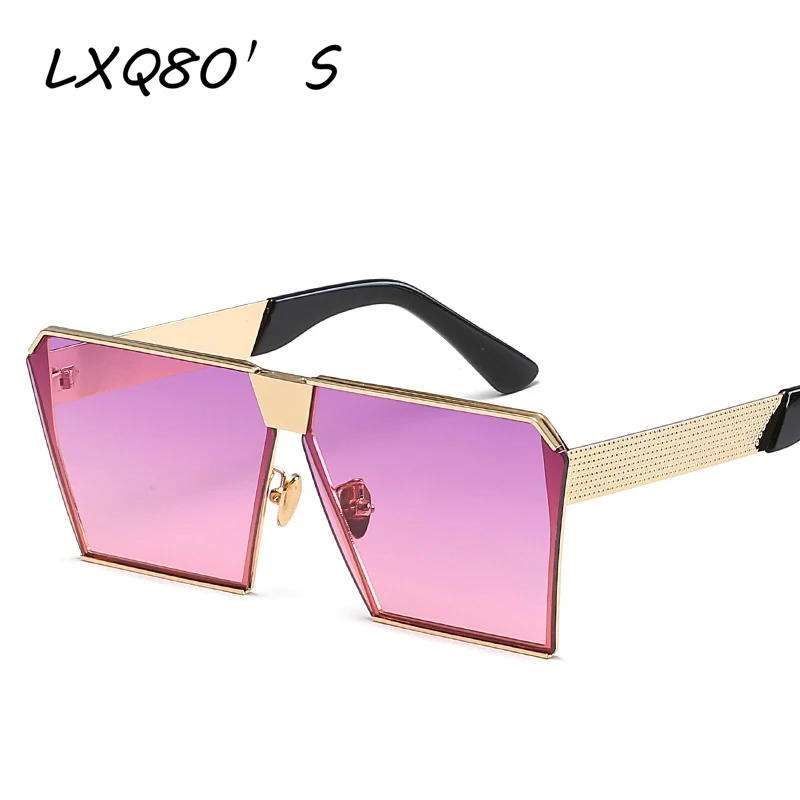 LXQ80'S модные Брендовая Дизайнерская обувь квадратный плоский объектив