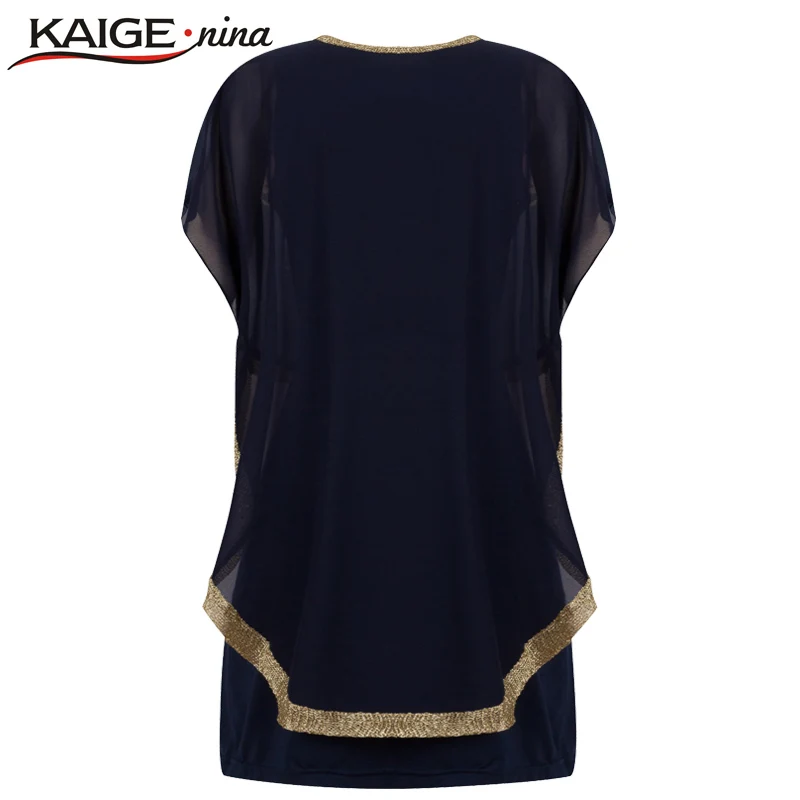 Женское шифоновое платье с круглым вырезом KAIGE NINA повседневное мини коротким