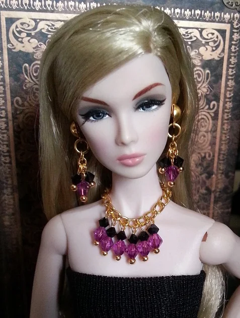 

Handmade Fashion Jewelry Earring + Necklace Accessories For BB Fr 1:6 Dolls BBIEAR002