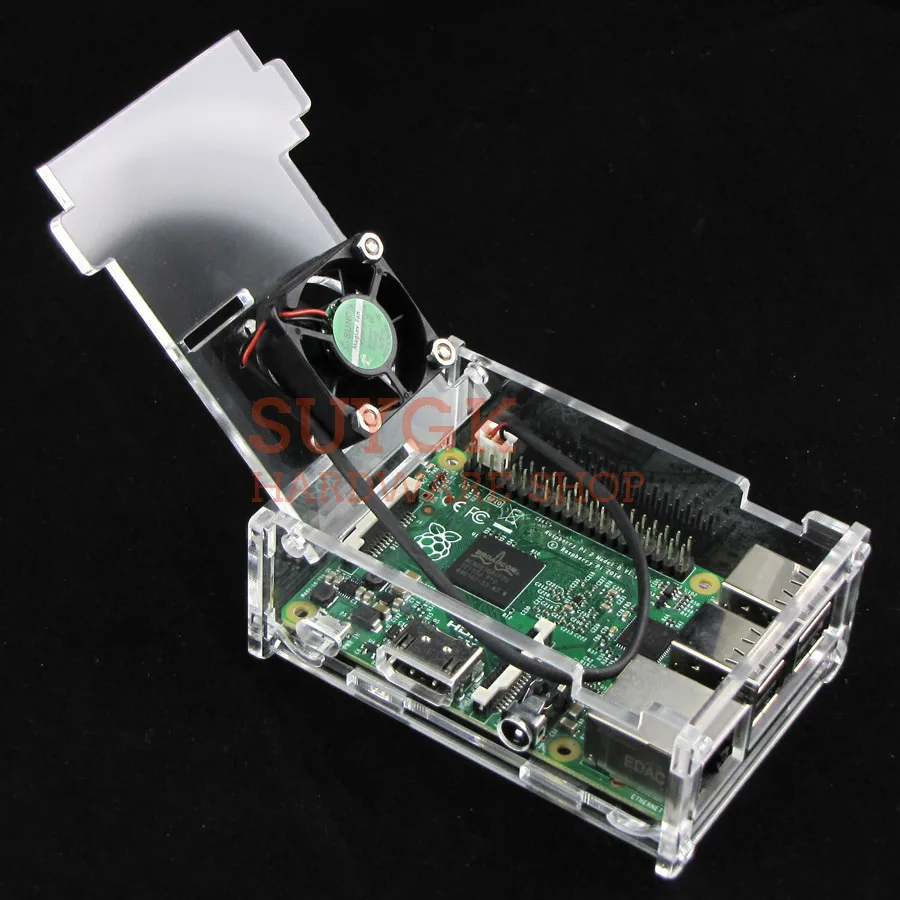 Raspberry PI 3 Model B+ Плюс Прозрачный Акриловый чехол Корпус коробка для Raspberry PI 2, PI3 Модель B, PI 3B