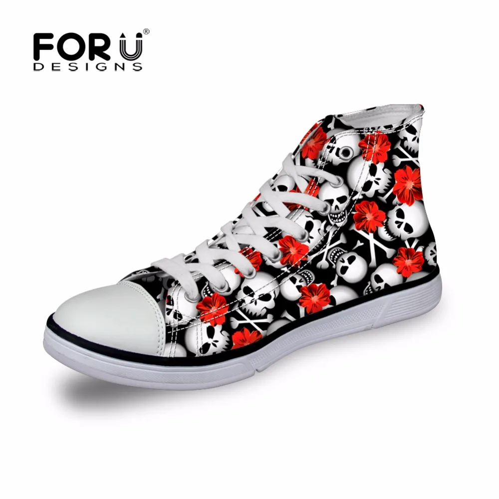 FORUDESIGNS/2018 Модная высокая Вулканизированная парусиновая обувь для мужчин Осенние